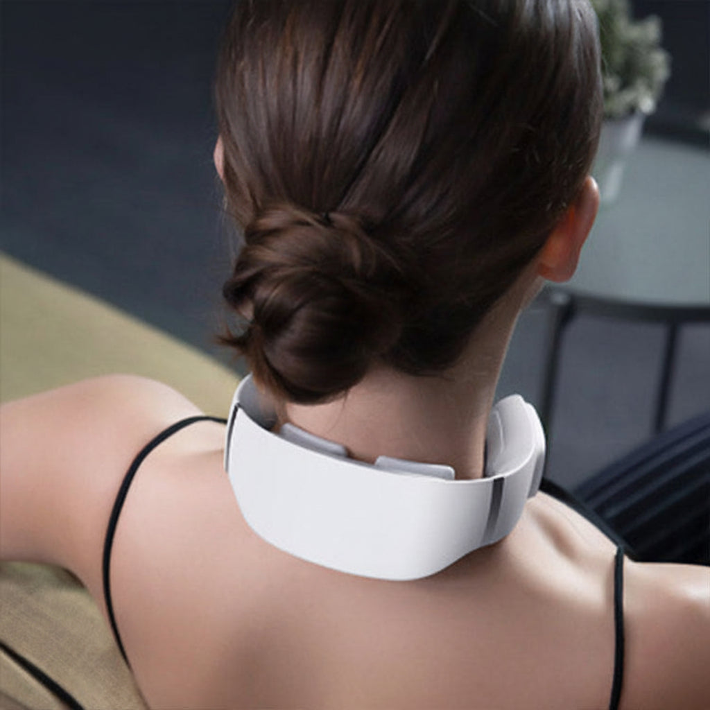 Pookami Smart EMS Cervical Neck Massager with Heat Therapy for Pain Relief