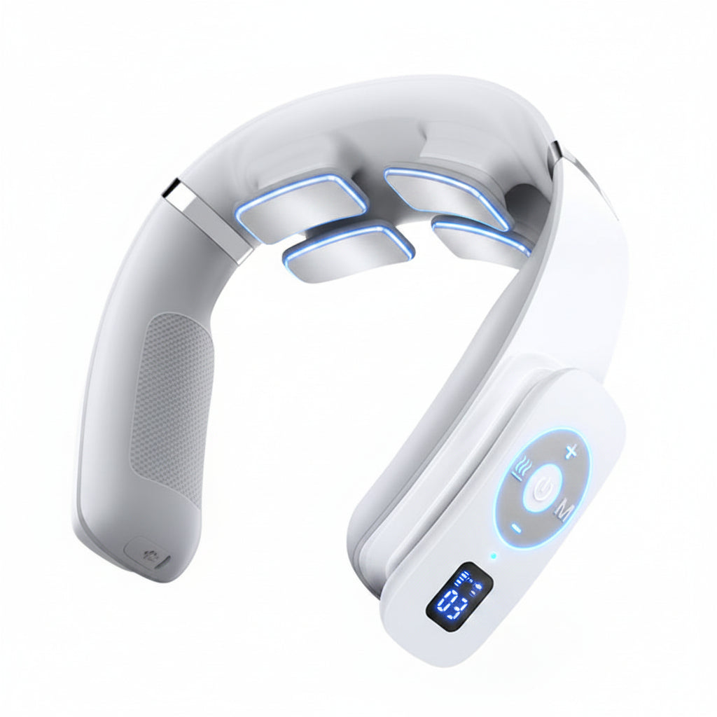 Pookami Smart EMS Cervical Neck Massager with Heat Therapy for Pain Relief